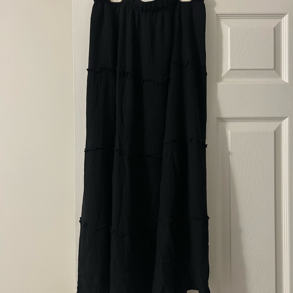 Hollister Black Maxi Skirt